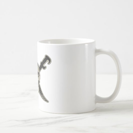 Pirate (Skull) - Black 11 oz Ringer Tasse (Rechts)