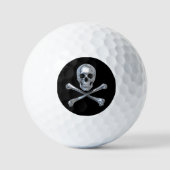 Pirate Skull Bones Golfball (Vorderseite)