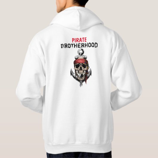 PIRATE-SKULL-BROTHERHOOD-GHOST-SCHIFF HOODIE (Rückseite)