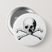 Pirate Skull Button (Vorne & Hinten)