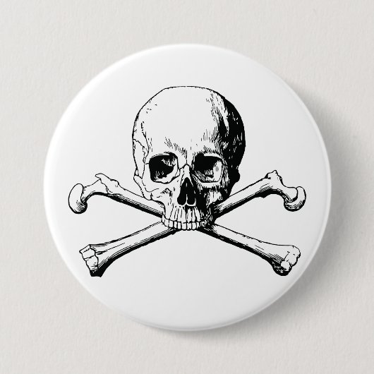 Pirate Skull Button (Vorderseite)