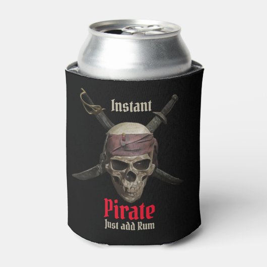 Pirate Skull Can Cooler Dosenkühler (Kanne Vorderseite)