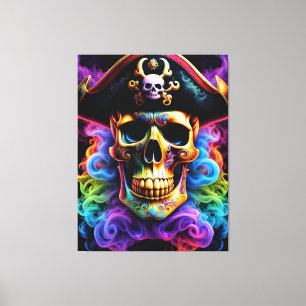 Pirate Skull Canvas Print Leinwanddruck
