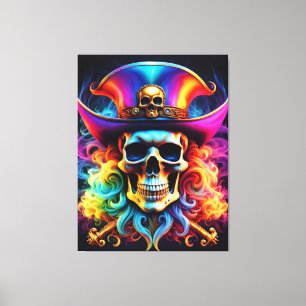 Pirate Skull Canvas Print Leinwanddruck