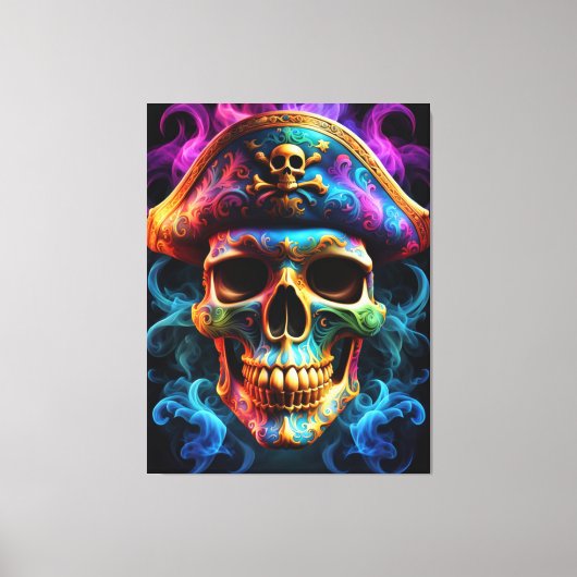 Pirate Skull Canvas Print Leinwanddruck (Vorderseite)