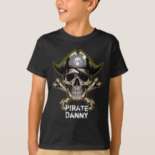 Pirate Skull Captain Cross Bones T-Shirt