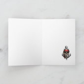 Pirate Skull Captain Ghost Ship Card Karte (Innenseite)