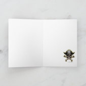 Pirate Skull Captain Jack Karte (Innenseite)