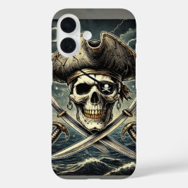 Pirate Skull iPhone 16 Hülle