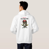 PIRATE SKULL CROSS SCHWERTER BROTHERHOOD HOODIE (Schwarz voll)