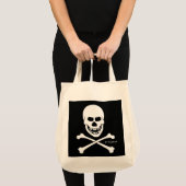 Pirate Skull & Crossbones Halloween Trick oder Tre Jumbo Stoffbeutel (Vorderseite (Produkt))