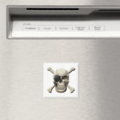 Pirate Skull & Crossbones Magnet (In Situ (Geschirrspüler))
