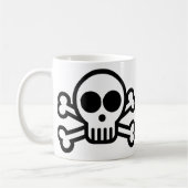 Pirate Skull & Crossbones Tasse Kaffee - 325 ml (Links)