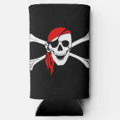 Pirate Skull Custom Can Cooler Selters Dosenkühler (Rückseite)