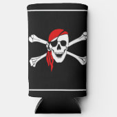 Pirate Skull Custom Can Cooler Selters Dosenkühler (Vorderseite)