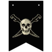 Pirate (Skull) - Custom Frack Party Bunting Wimpelkette (Erste Fahne)