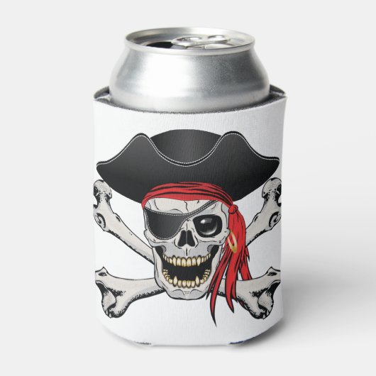 Pirate Skull Dosenkühler (Kanne Vorderseite)