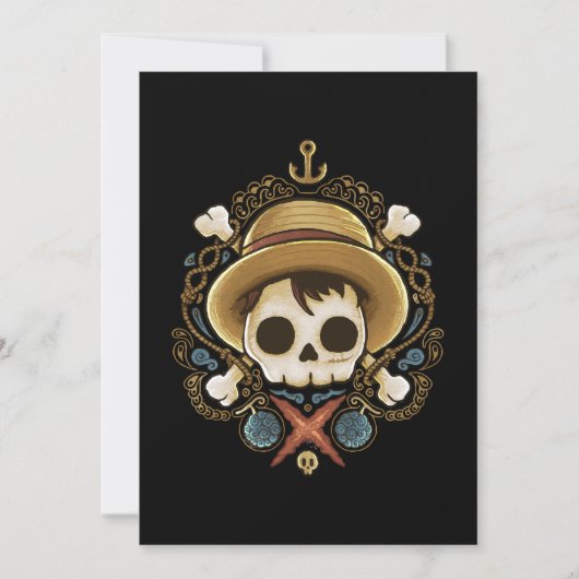Pirate Skull Einladung (Vorderseite)