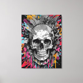 Pirate Skull - farbenfrohe Skull Canvas Print Leinwanddruck