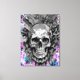 Pirate Skull - farbenfrohe Skull Canvas Print Leinwanddruck