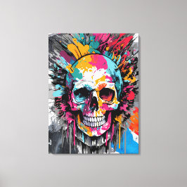 Pirate Skull - farbenfrohe Skull Canvas Print Leinwanddruck