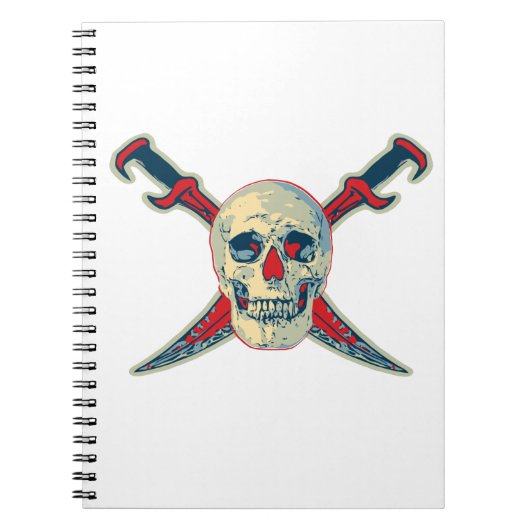 Pirate (Skull) - Foto-Notebook (80 Seiten B&W) Notizblock (Vorderseite)