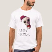 Pirate Skull, Frohe Weihnachten T-Shirt (Vorderseite)