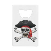 Pirate Skull Geldbeutel Flaschenöffner (Vorderseite)