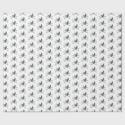 Pirate Skull Geschenkpapier (Flach)