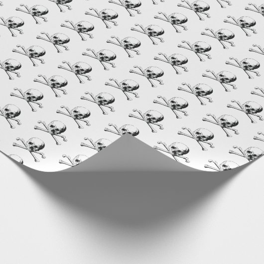 Pirate Skull Geschenkpapier (Ecke)