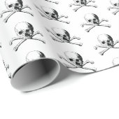 Pirate Skull Geschenkpapier (Rolleneckpunkt)