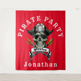Pirate Skull Ghost Royal Party Hintergrund Wandteppich