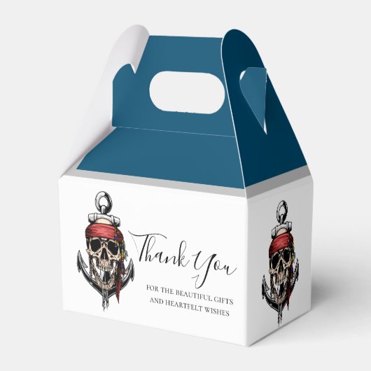 Pirate Skull Ghost Ship Geschenkschachtel (Rückseite)