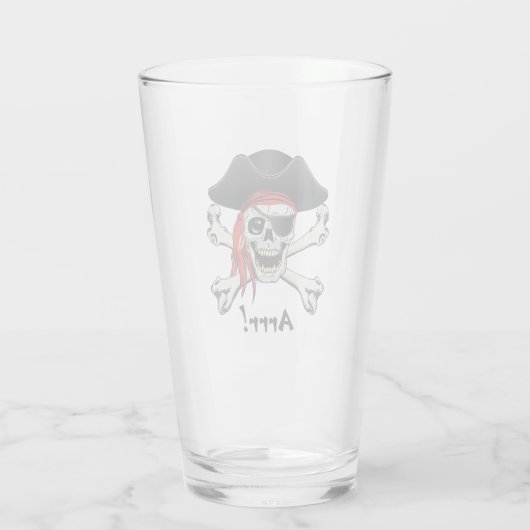 Pirate Skull Glas (Rückseite)