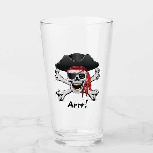 Pirate Skull Glas (Vorderseite)