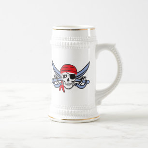 Pirate Skull Halloween Bierglas