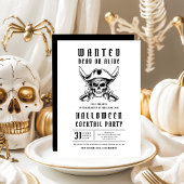 Pirate Skull Halloween Cocktail Party Einladung