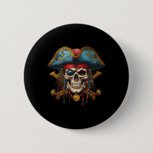 Pirate Skull Halloween Kostüme Männer Frauen Jungs Button