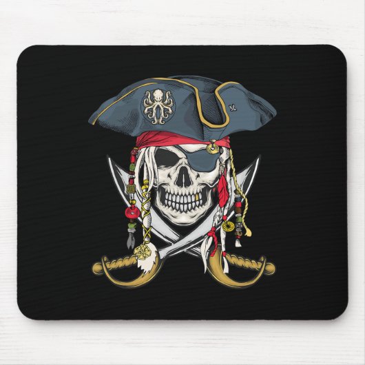Pirate Skull Halloween Little Boys Girls Kinder Te Mousepad (Vorne)