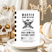 Pirate Skull Halloween Party Einladung