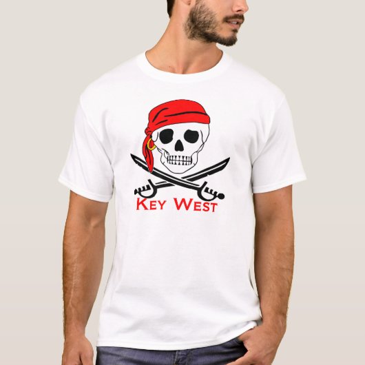 Pirate Skull Key West T-Shirt (Vorderseite)