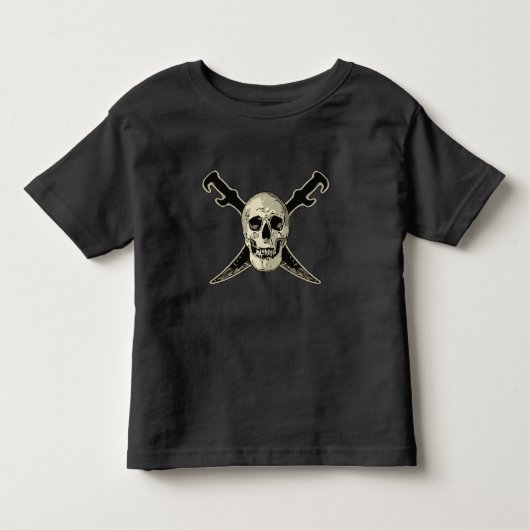 Pirate (Skull) - Kleinkind Fine Jersey T - Shirt (Vorderseite)