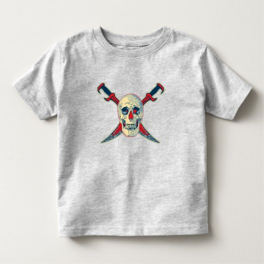 Pirate (Skull) - Kleinkind Fine Jersey T - Shirt (Vorderseite)