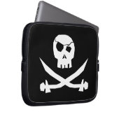 Pirate Skull Laptopschutzhülle (Vorne Rechts)