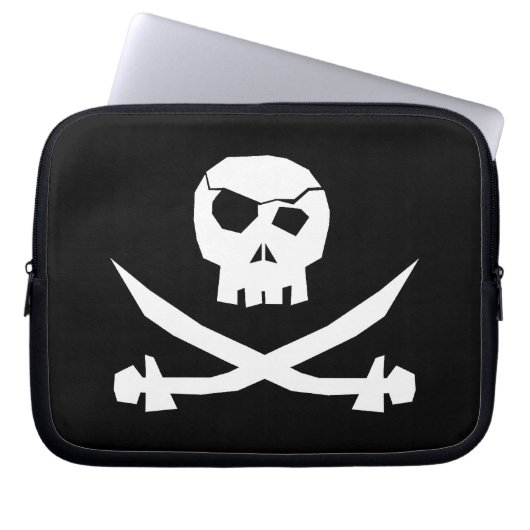 Pirate Skull Laptopschutzhülle (Vorderseite)
