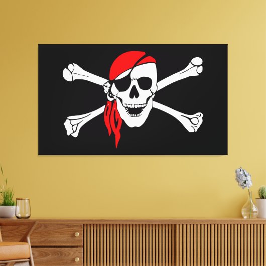 Pirate Skull Leinwanddruck (Insitu (Wohnzimmer))