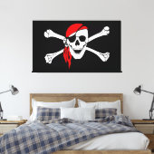 Pirate Skull Leinwanddruck (Insitu (Schlafzimmer))