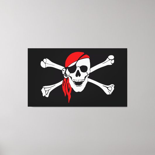 Pirate Skull Leinwanddruck (Vorderseite)