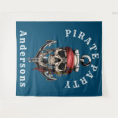 Pirate Skull Loot Hintergrund Wandteppich (Vorderseite (Horizontal))