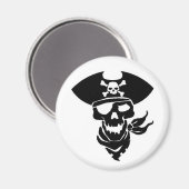 Pirate Skull Magnet (Vorderseite/Rückseite)